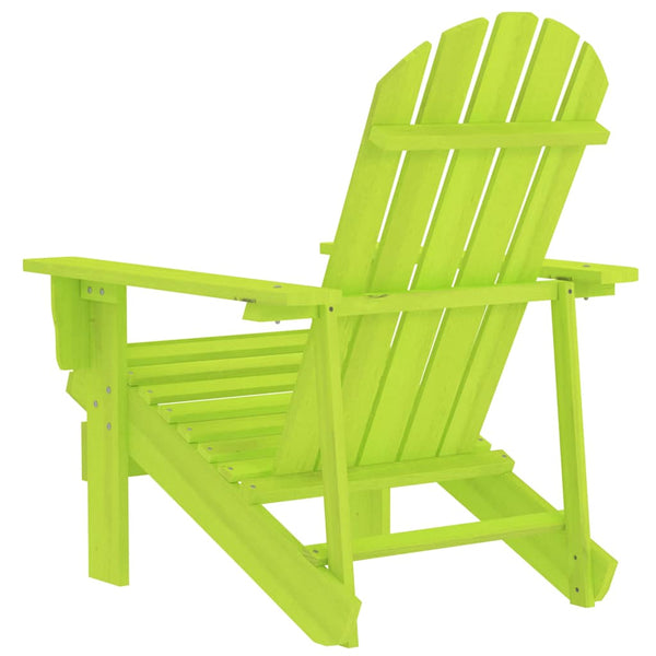 vidaXL Adirondack Garden Chair Solid Fir Wood Green