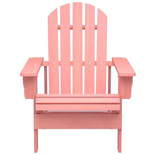 vidaXL Adirondack Garden Chair Solid Fir Wood Pink