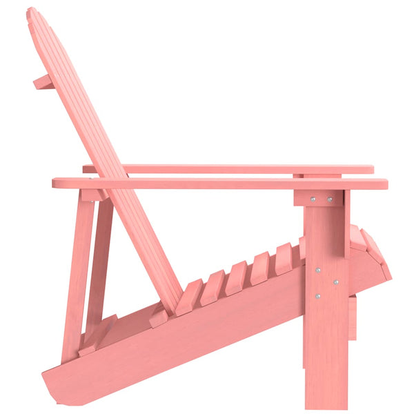 vidaXL Adirondack Garden Chair Solid Fir Wood Pink