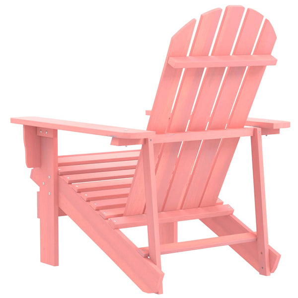 vidaXL Adirondack Garden Chair Solid Fir Wood Pink