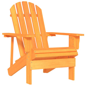 vidaXL Adirondack Garden Chair Solid Fir Wood Orange