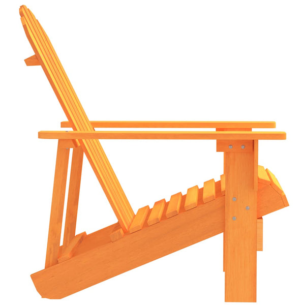 vidaXL Adirondack Garden Chair Solid Fir Wood Orange