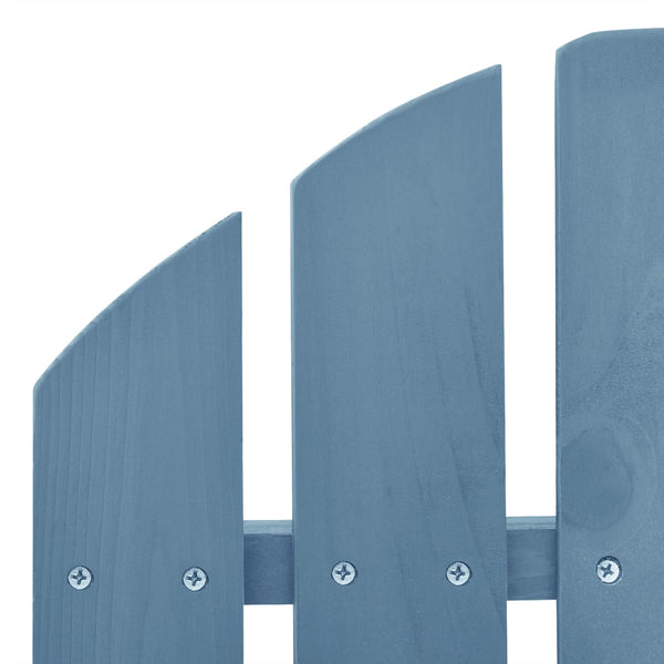 vidaXL Adirondack Rocking Chair Solid Fir Wood Blue