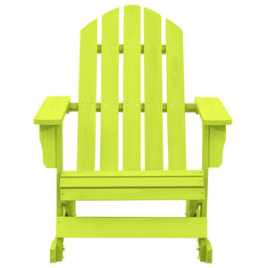 vidaXL Adirondack Rocking Chair Solid Fir Wood Green