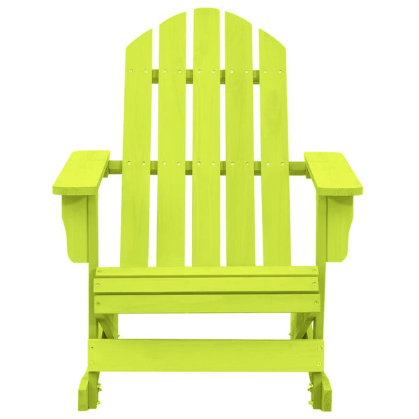 vidaXL Adirondack Rocking Chair Solid Fir Wood Green