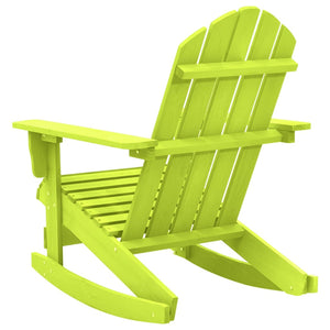 vidaXL Adirondack Rocking Chair Solid Fir Wood Green