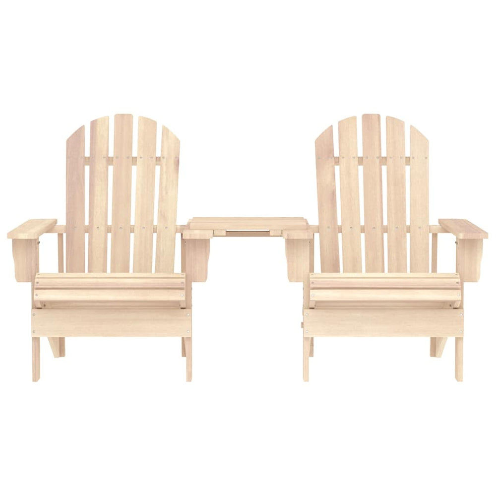 vidaXL Adirondack Garden Chairs with Table Solid Fir Wood