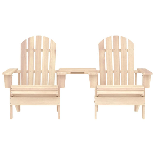 vidaXL Adirondack Garden Chairs with Table Solid Fir Wood