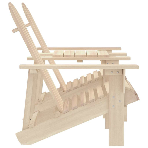 vidaXL Adirondack Garden Chairs with Table Solid Fir Wood