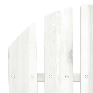 vidaXL 2-Seater Adirondack Garden Bench Solid Fir Wood White
