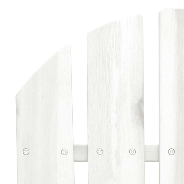 vidaXL 2-Seater Adirondack Garden Bench Solid Fir Wood White