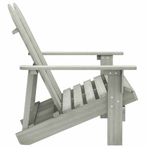 vidaXL Adirondack Garden Bench 2-Seater Solid Fir Wood Grey