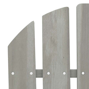 vidaXL Adirondack Garden Bench 2-Seater Solid Fir Wood Grey