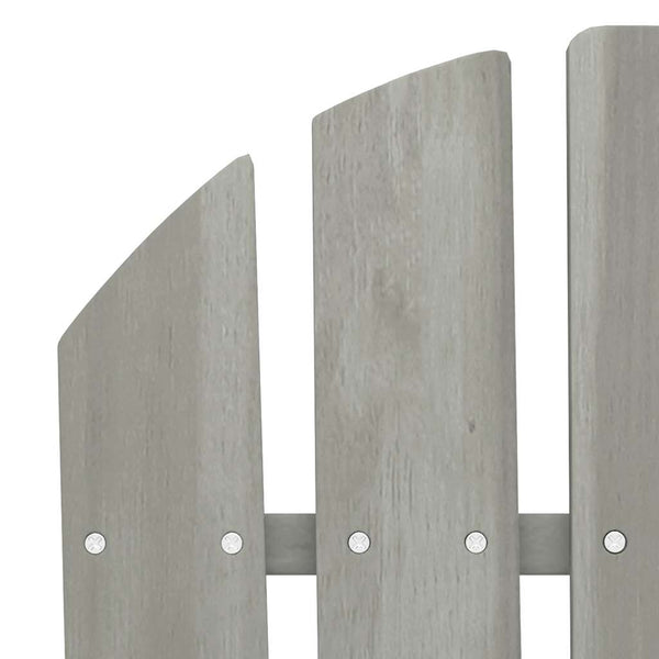 vidaXL Adirondack Garden Bench 2-Seater Solid Fir Wood Grey