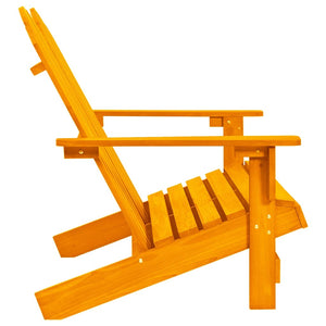 vidaXL Adirondack Garden Bench 2-Seater Solid Fir Wood Orange