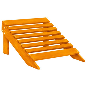 vidaXL 2-Seater Adirondack Garden Bench with Footrest Fir Wood Orange