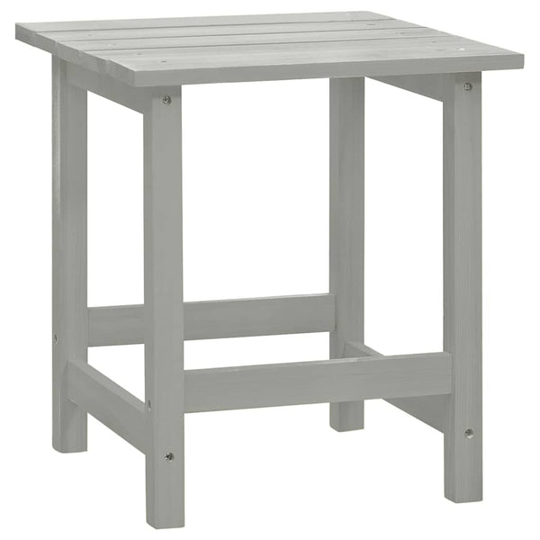 vidaXL Adirondack Garden Chair with Table Solid Fir Wood Grey