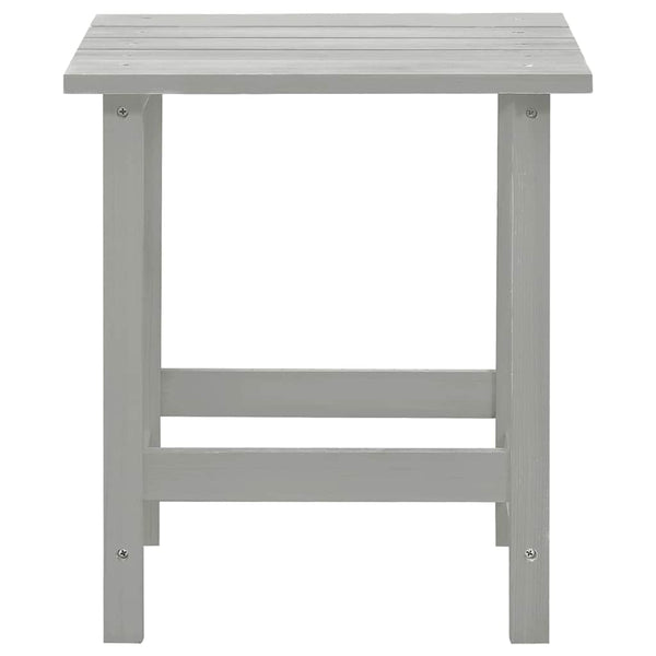 vidaXL Adirondack Garden Chair with Table Solid Fir Wood Grey