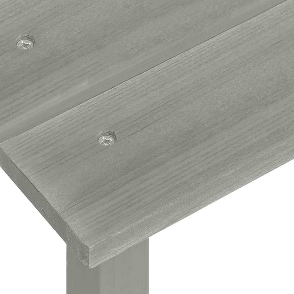 vidaXL Adirondack Garden Chair with Table Solid Fir Wood Grey