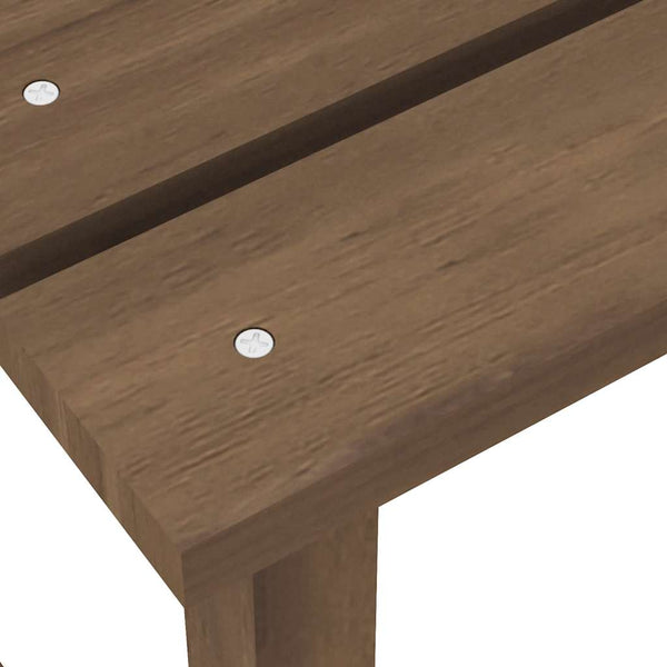 vidaXL Adirondack Garden Chair with Table Solid Fir Wood Brown