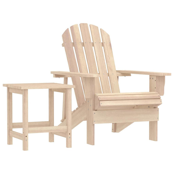 vidaXL Adirondack Garden Chair with Table Solid Fir Wood