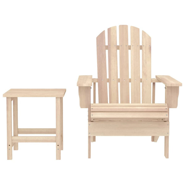vidaXL Adirondack Garden Chair with Table Solid Fir Wood