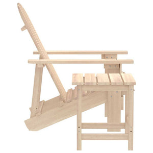 vidaXL Adirondack Garden Chair with Table Solid Fir Wood