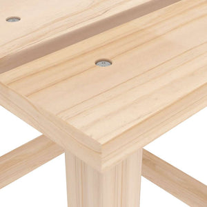 vidaXL Adirondack Garden Chair with Table Solid Fir Wood