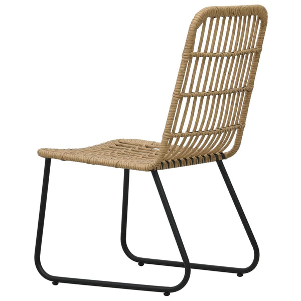 vidaXL 9-piece Outdoor Dining Set Poly Rattan and Glass