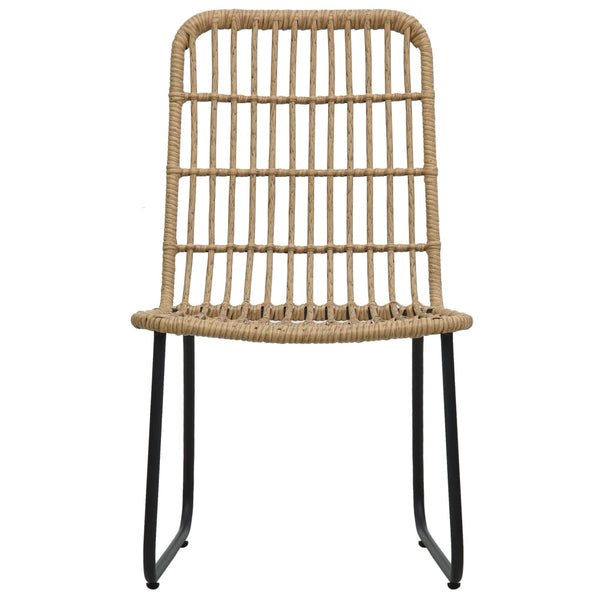 vidaXL 5-piece Garden Dining Set Poly Rattan and Glass