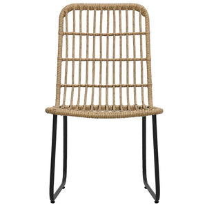 vidaXL 9-piece Outdoor Dining Set Poly Rattan and Glass