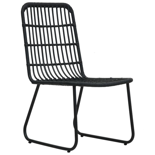 vidaXL 5-piece Garden Dining Set Poly Rattan and Glass