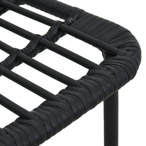 vidaXL 5-piece Garden Dining Set Poly Rattan and Glass