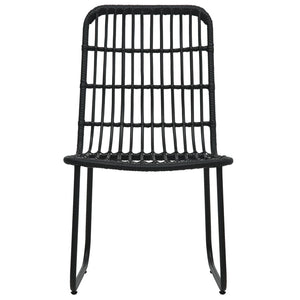 vidaXL 5-Piece Garden Dining Set Poly Rattan and Glass
