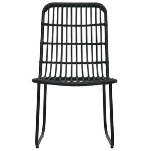 vidaXL 7-Piece Garden Dining Set Poly Rattan and Glass