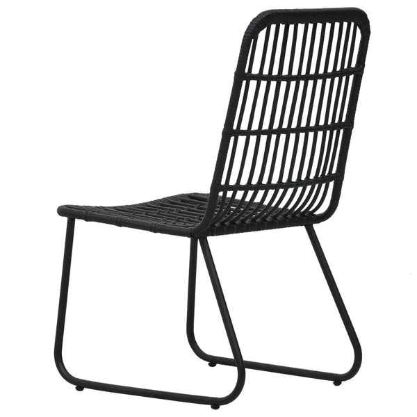 vidaXL 7-Piece Garden Dining Set Poly Rattan and Glass
