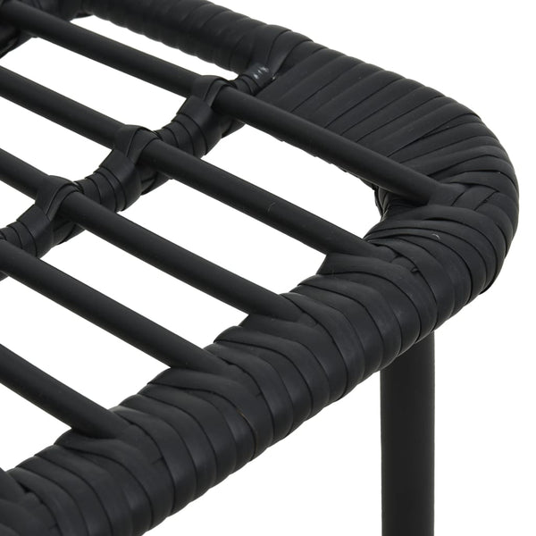 vidaXL 7-Piece Garden Dining Set Poly Rattan and Glass