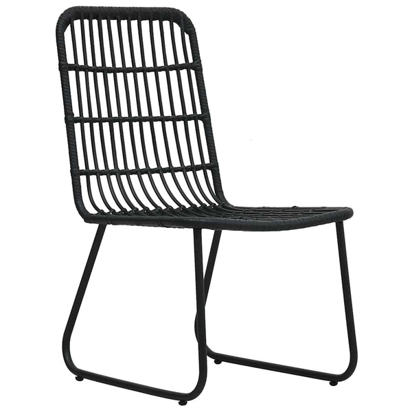 vidaXL 5-piece Garden Dining Set Poly Rattan and Glass