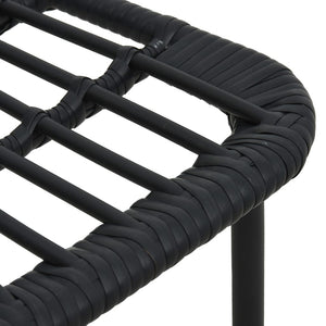 vidaXL 5-Piece Garden Dining Set Poly Rattan and Glass