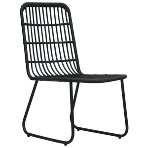vidaXL 7-Piece Garden Dining Set Poly Rattan and Glass