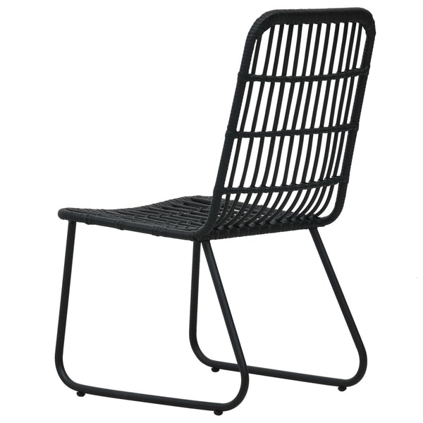 vidaXL 7-Piece Garden Dining Set Poly Rattan and Glass