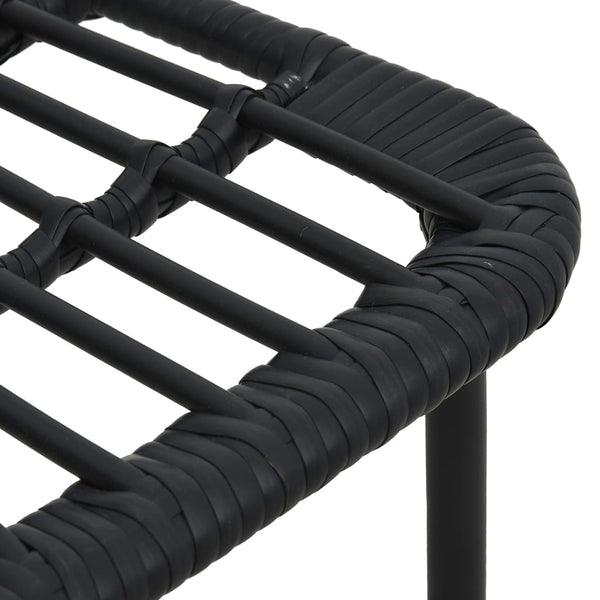 vidaXL 7-Piece Garden Dining Set Poly Rattan and Glass