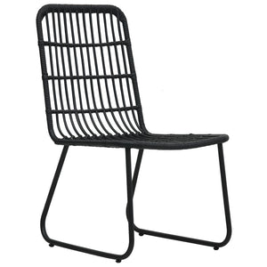 vidaXL 7-Piece Garden Dining Set Poly Rattan and Glass