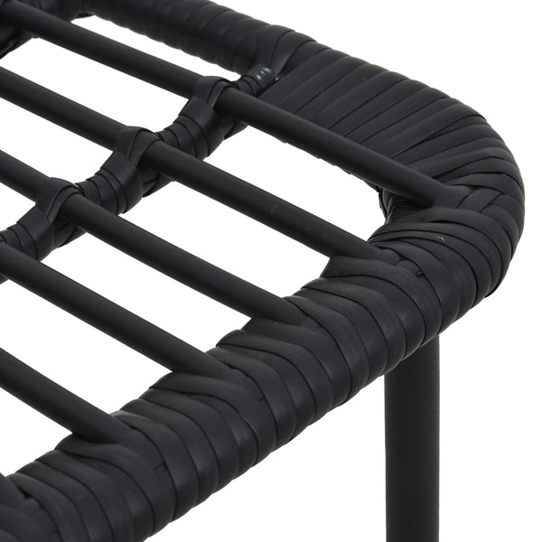 vidaXL 9-piece Outdoor Dining Set Poly Rattan and Glass