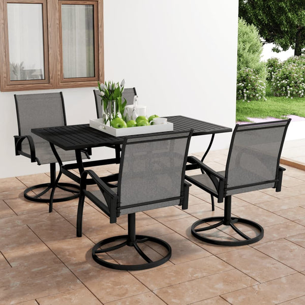 vidaXL 5-piece Garden Dining Set Textilene and Steel