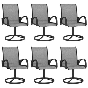 vidaXL 7-Piece Garden Dining Set Textilene and Steel