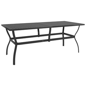 vidaXL 9-piece Outdoor Dining Set Textilene and Steel