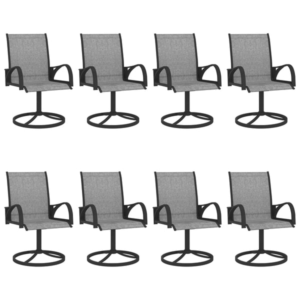 vidaXL 9-piece Outdoor Dining Set Textilene and Steel