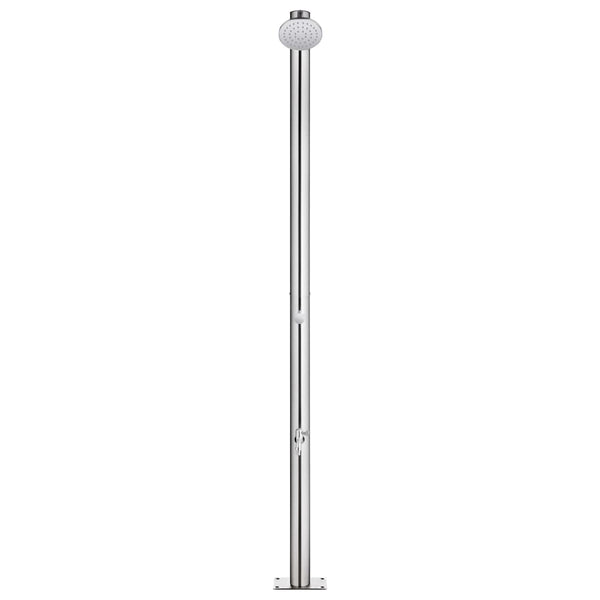 vidaXL Garden Shower 215 cm Stainless Steel
