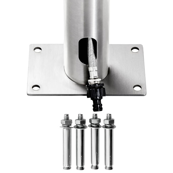 vidaXL Garden Shower 215 cm Stainless Steel